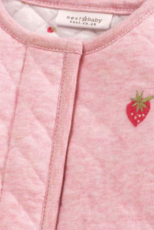 Pink Strawberry Light-Weight Jacket (0-18mths)